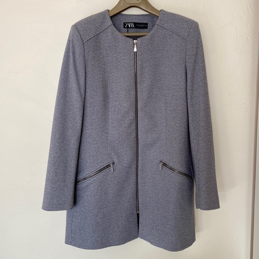 NWT ZARA Textured Coat Size XL